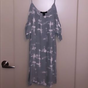 Blue and White Tie Dye Dress